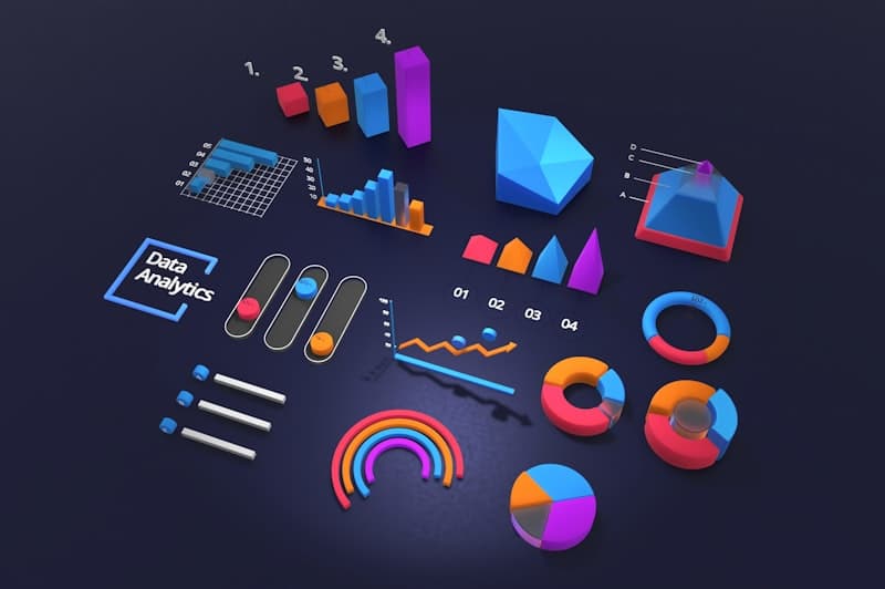 Financial market data charts showing trade volume and price trends