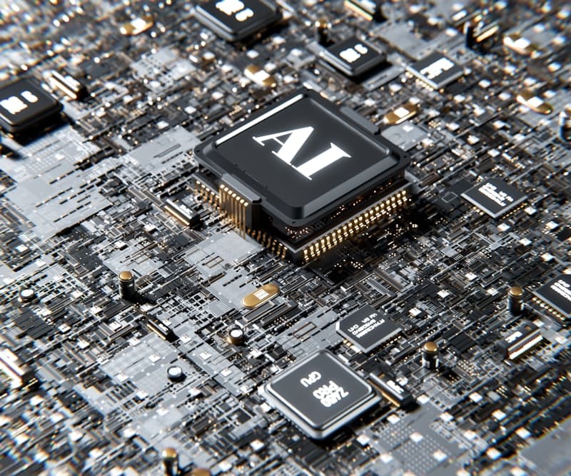 AI technology chip representing data-driven smart business decisions